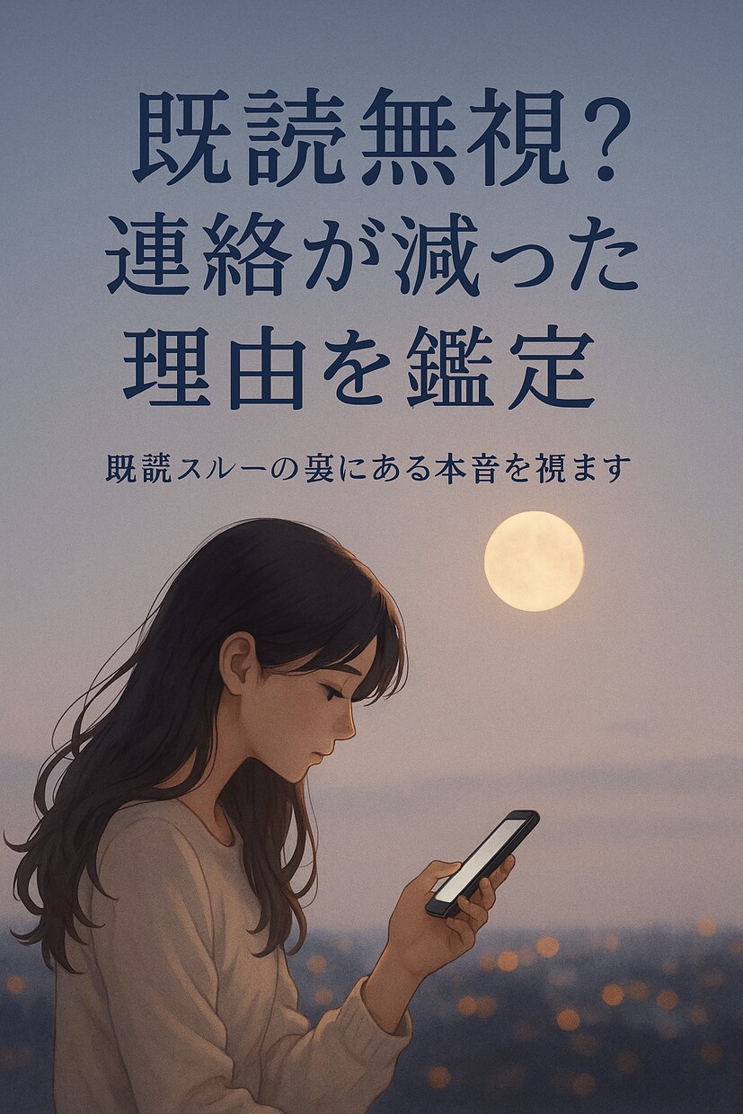 既読無視？連絡が減った理由を鑑定します 返事がこないのは気持ちが離れたから？ イメージ1
