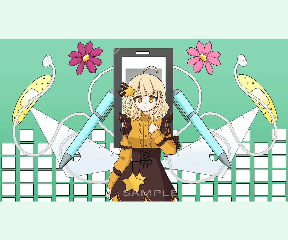 歌ってみたサムネイル制作します 絵柄寄せ◎パキッとした絵柄で目立つサムネイルに！ イメージ8