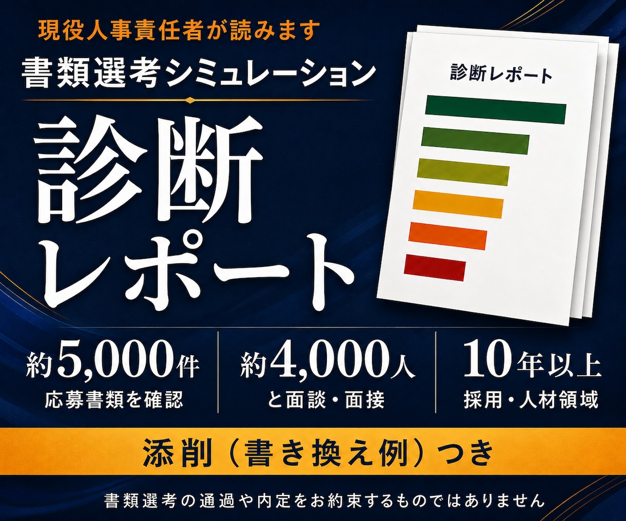 20代30代の職務経歴書を現役人事が添削します 約5,000件の書類を見てきました｜15ページ前後で診断 イメージ1