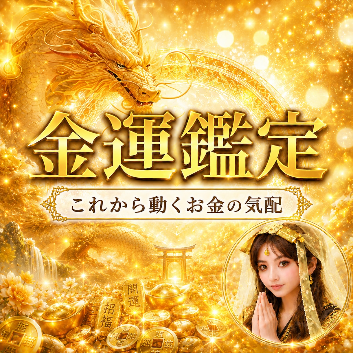 金運の滞りを霊視で読み解き、お金との縁を結びます お金が残らない、増えない、減っていく…その根本を読み解きます イメージ1