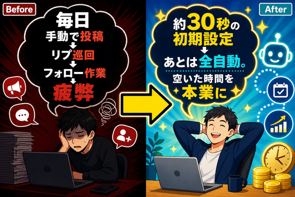 X（Twitter）自動投稿ツールを提供します 30秒で設定完了！複数アカ一括管理！プロキシ対応！ イメージ3