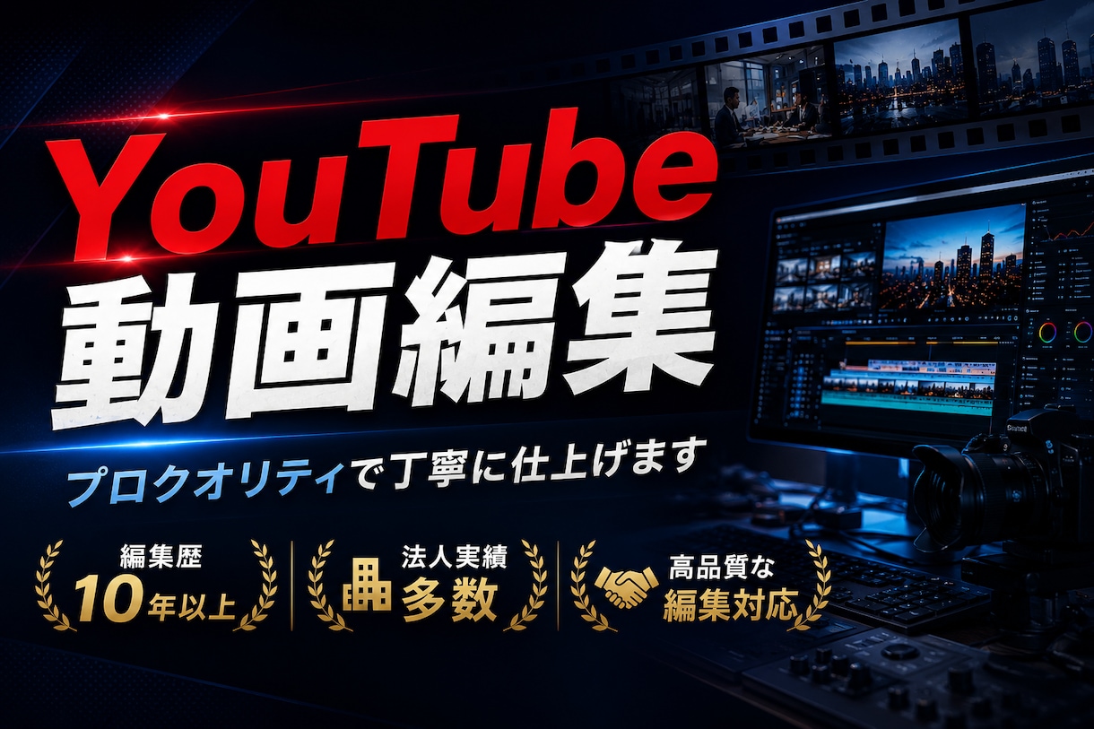 YouTube動画を制作します TikTok編集、サムネイル作成も承ります！ イメージ1