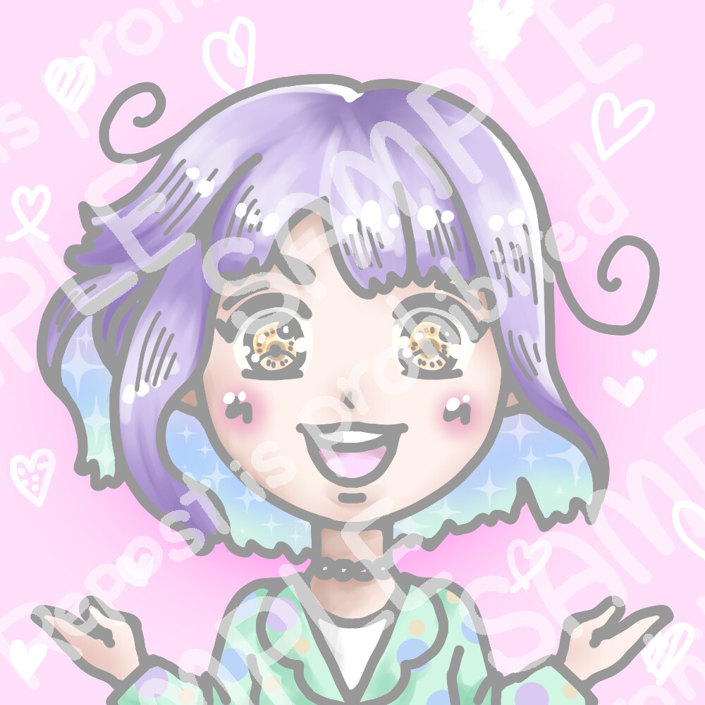 お好みの雰囲気で！SNSアイコン画像作成します ほんわか、似顔絵、シンプル、厚塗り…画風お選びいただけます！ イメージ7