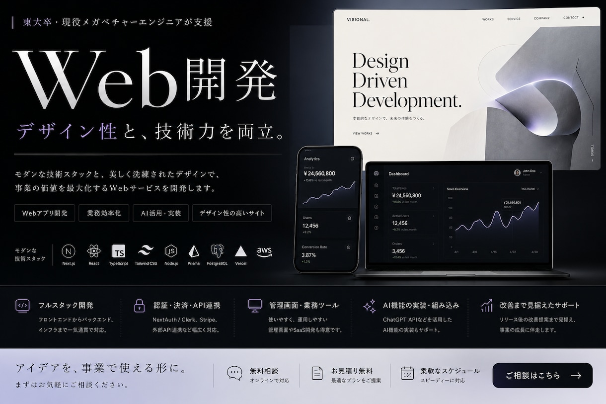 LP・企業サイトを制作します 事業導線とデザイン性まで両立します イメージ1