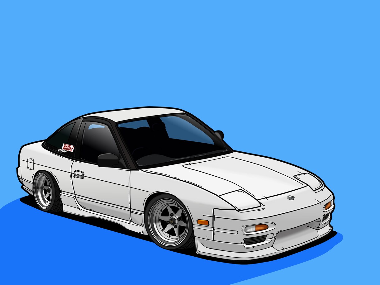 あなたの愛車、大好きな車を描きます スタンダードプラン（内装やナンバープレート無し） イメージ5