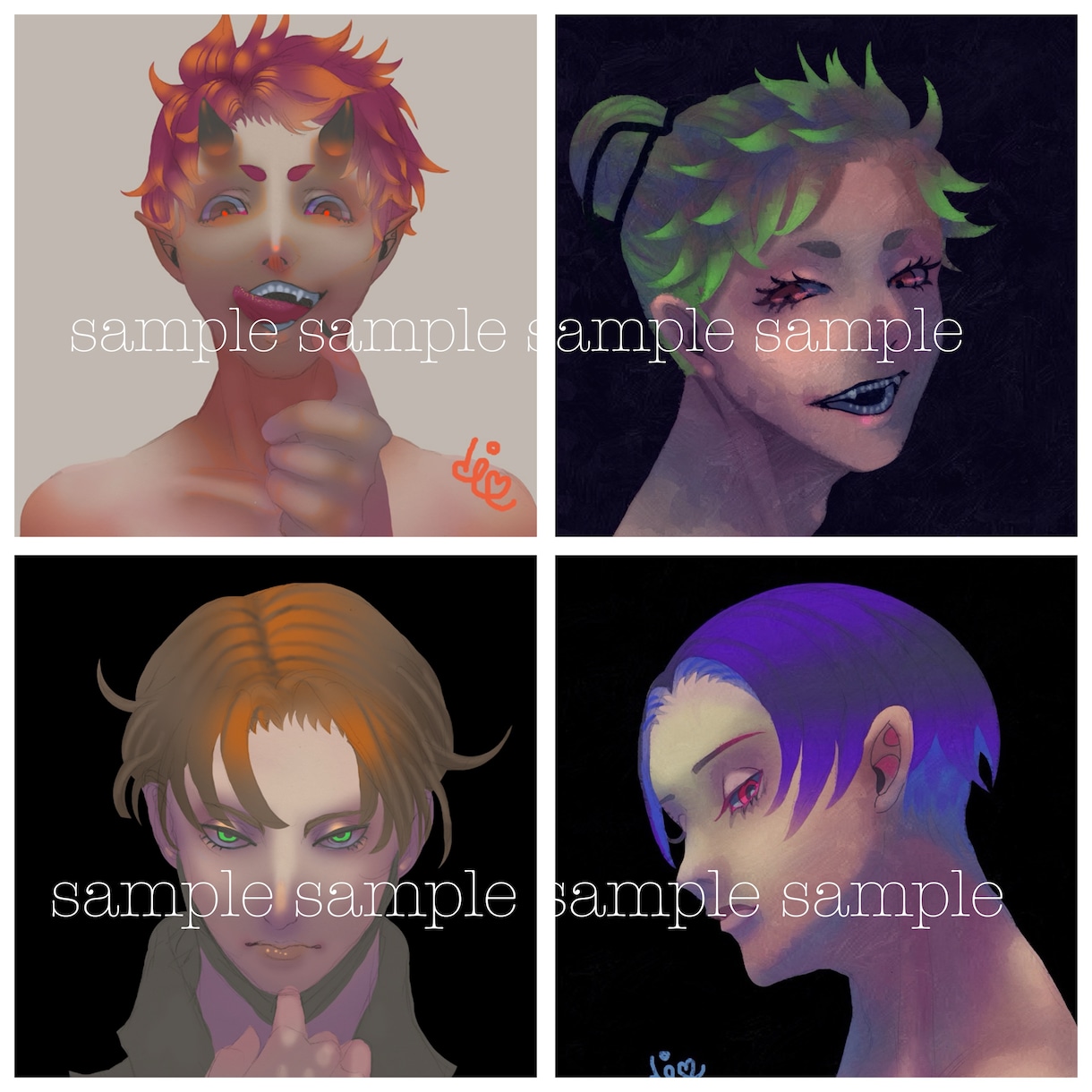 SNS用大人向け世界観のある厚塗りイラスト描きます 重厚感があり世界観のある大人向けの厚塗りイラスト制作します イメージ4