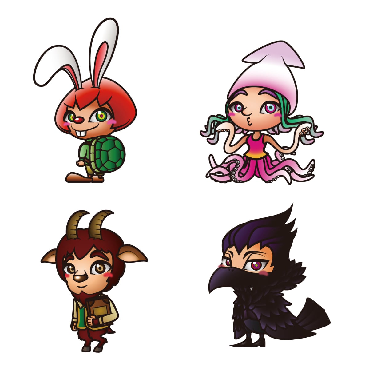 オリジナルキャラクター作ります SNSのアイコン、マスコット、ゲーム用のキャラクターに イメージ4