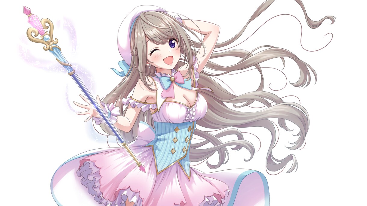 全身：可愛い女の子のイラスト制作します 可愛い女の子のオリジナルキャラクターを作りたい方へ イメージ7