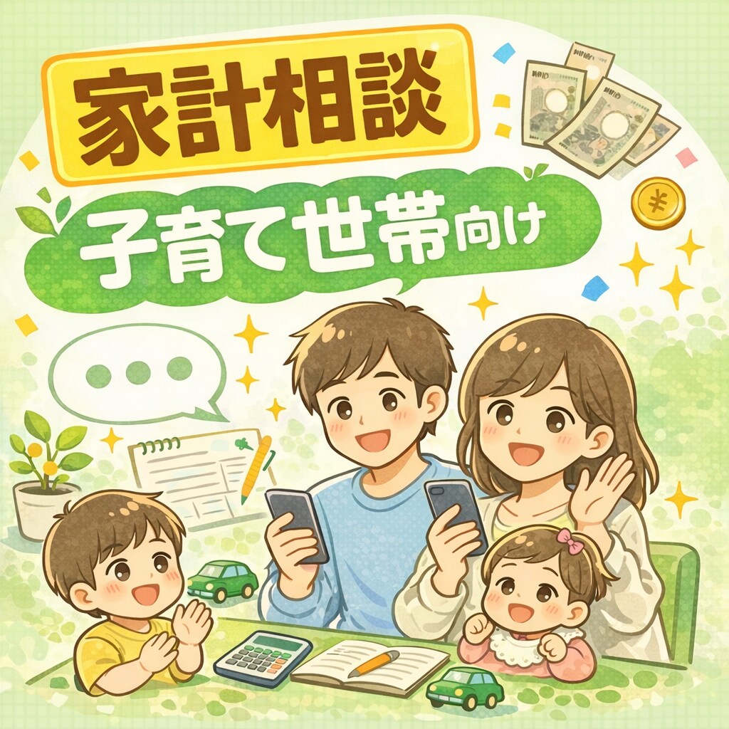 家計相談｜子育て世帯向けの相談乗ります 無理しない家計と暮らしを、ゆるくサポートします イメージ1
