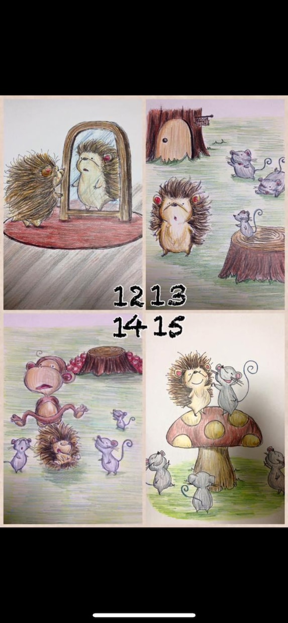 ゆるふわ系描きます 絵本を作成した事がありこちらはその時の絵本の一部です。 イメージ4
