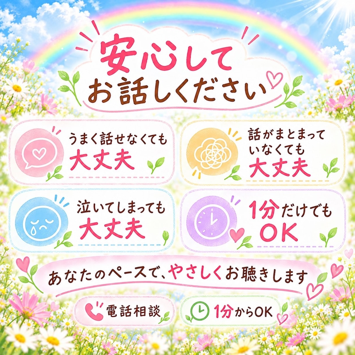 実家に帰ったような安心感＊疲れた心をホッと癒します 100%あなたの味方になって丁寧にお聴きします☆安心相談室 イメージ3