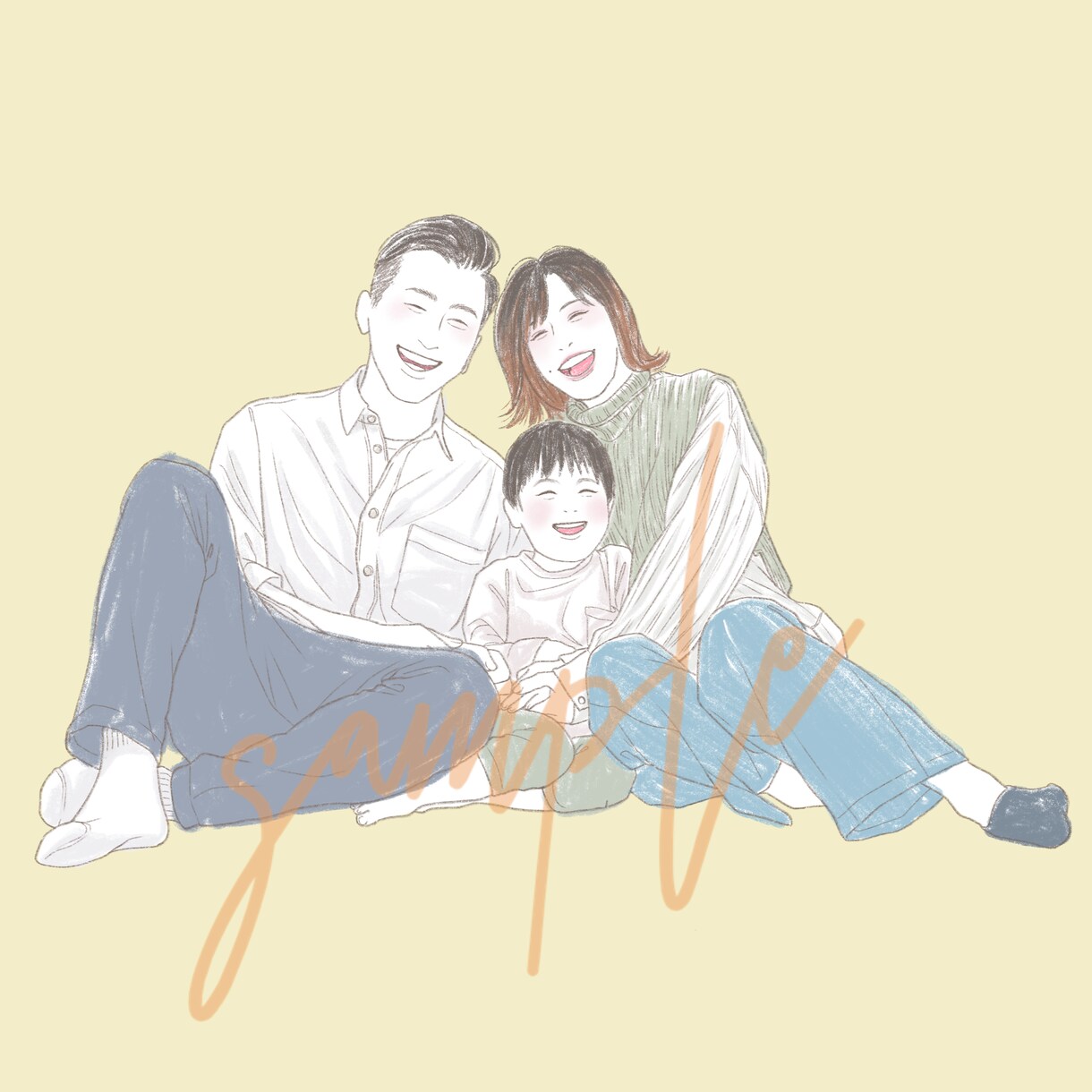 お写真を元に優しいアナログ風似顔絵お描きします シンプルさもリアルさもちょうどいい！記念日、プレゼントに☆ イメージ4