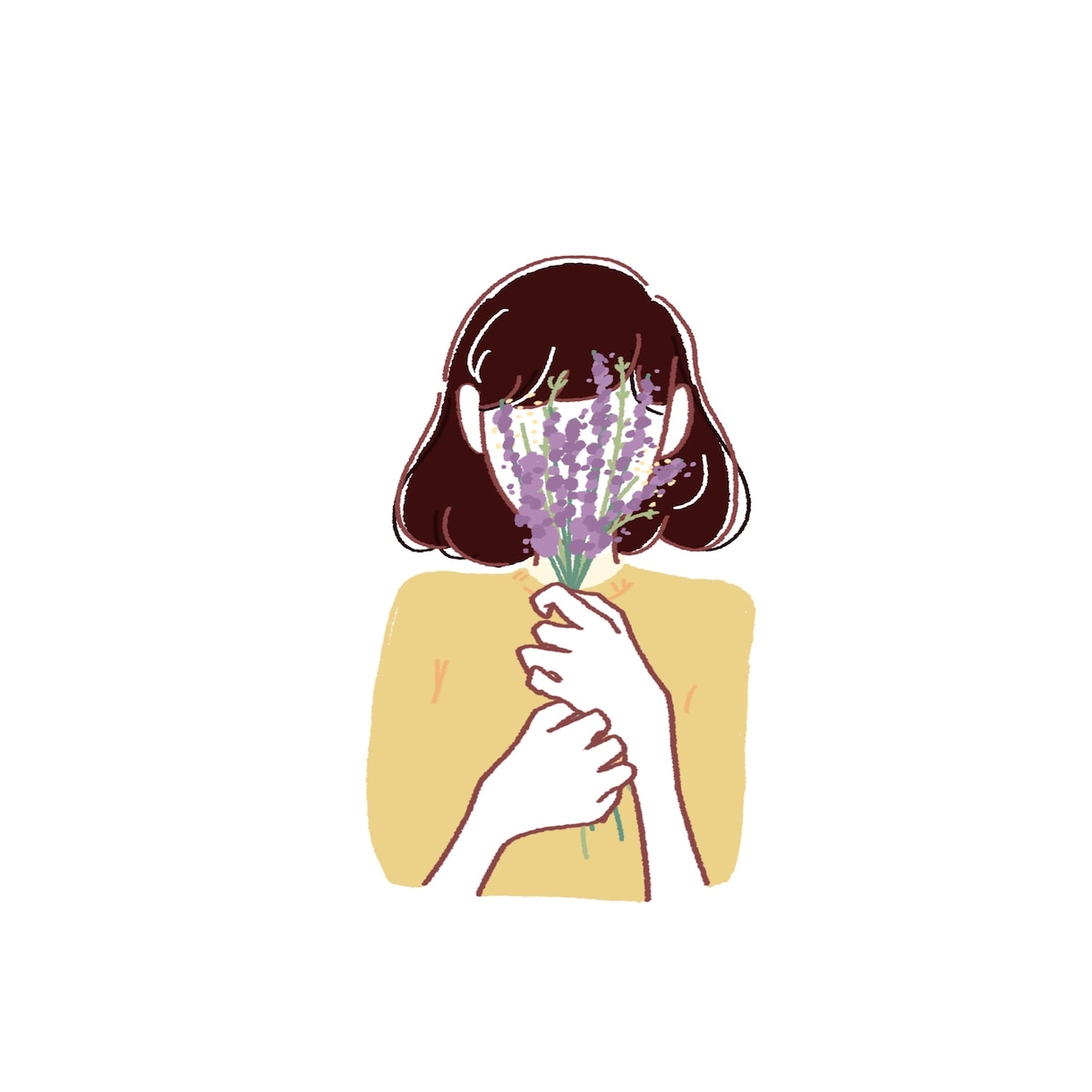 シンプルでお洒落なアイコン描きます 商用利用OK!アイコンにもおすすめのシンプルなイラストです イメージ6
