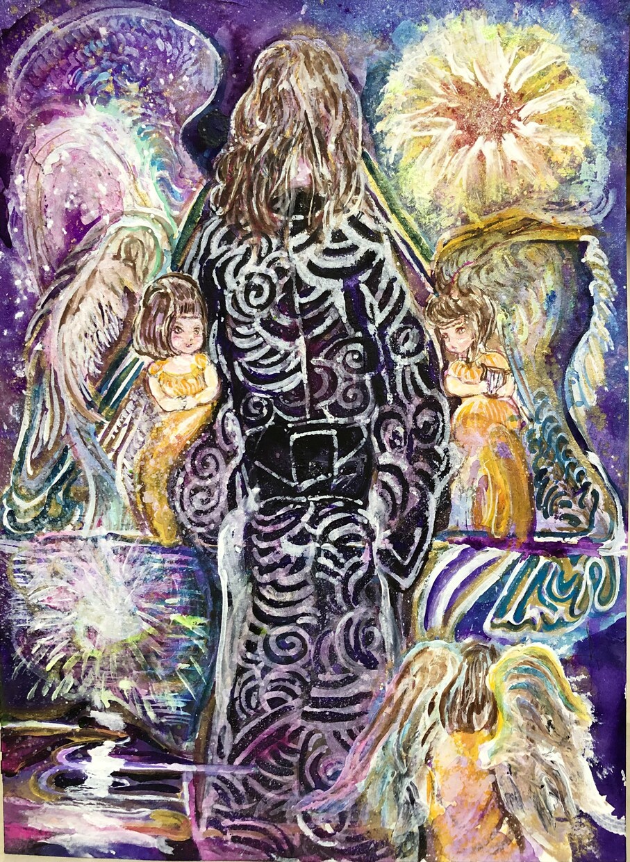 神秘的な世界観の水彩イラストをお描きします オリジナルオーダーメイド絵画をお求めやすいお値段で イメージ6