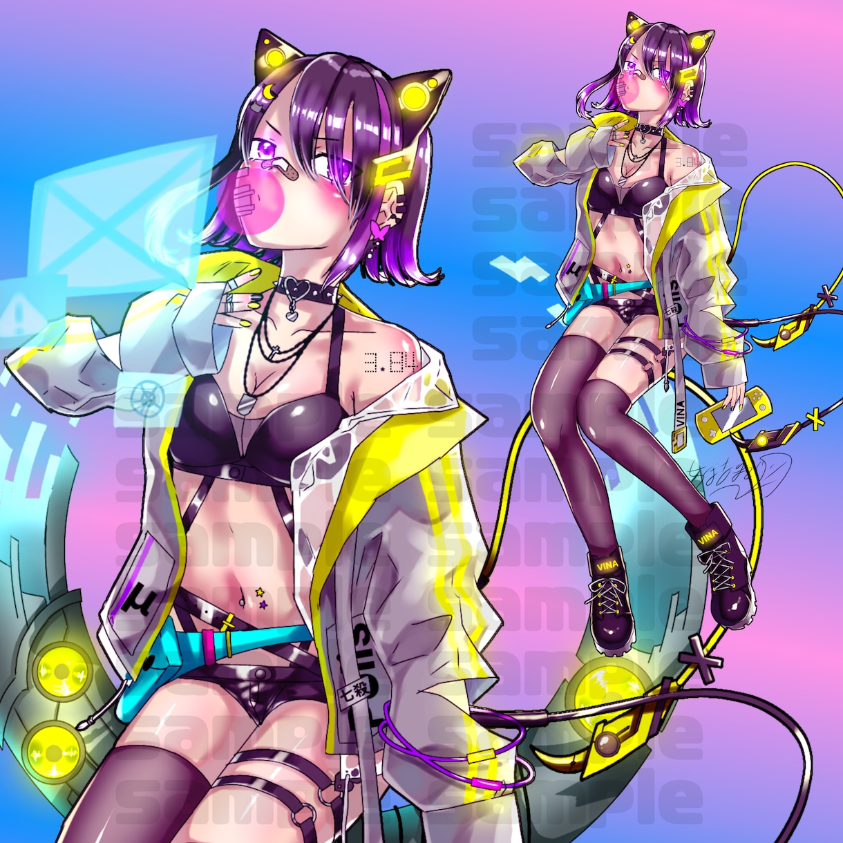 オリジナルキャラクターイラストデザインします 商用可能！オリキャラ/Vチューバー/立ち絵作ってみませんか？ イメージ9