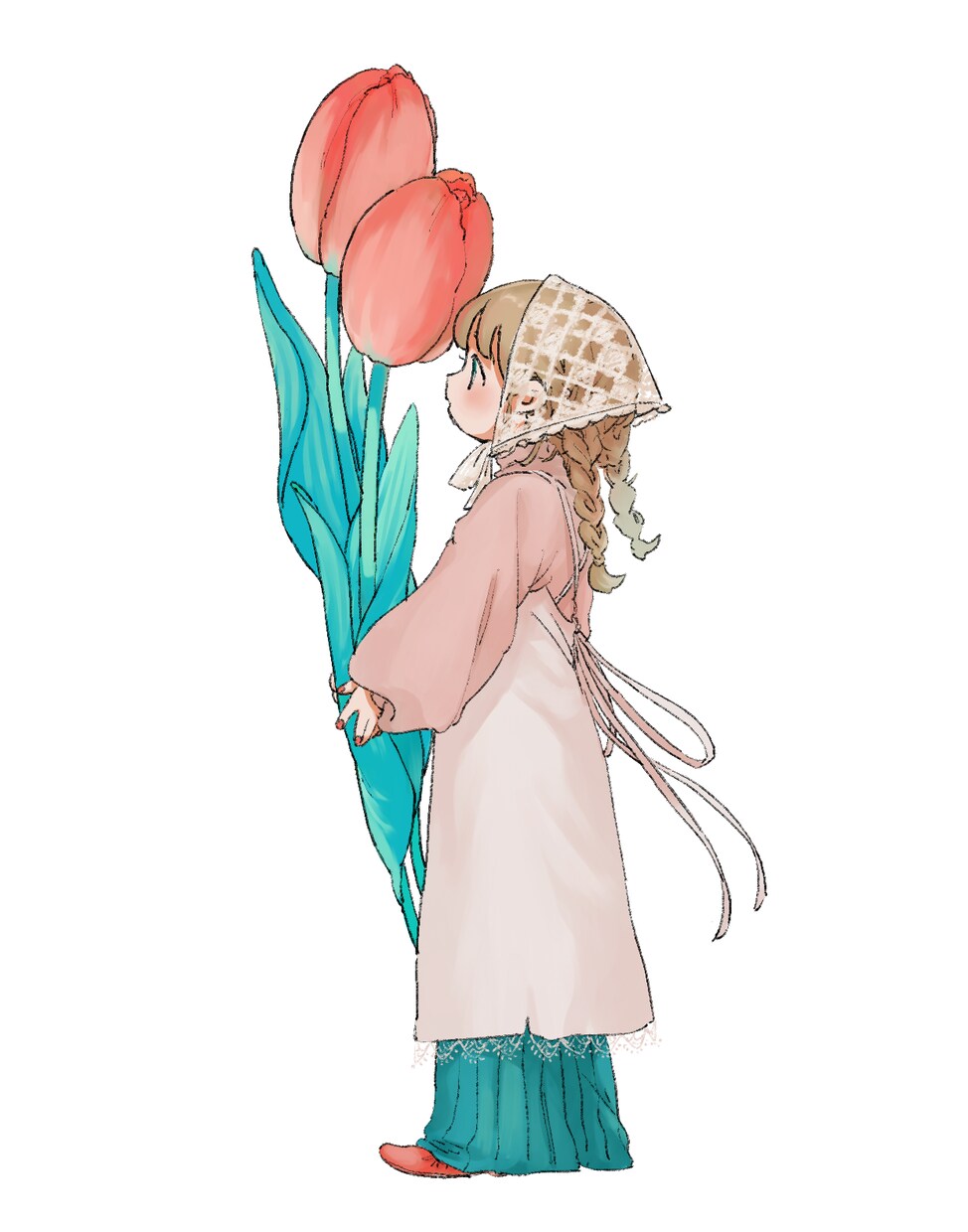 シンプルな人物イラストを制作します 中性的な人物・着物のイラストが得意です。 イメージ7