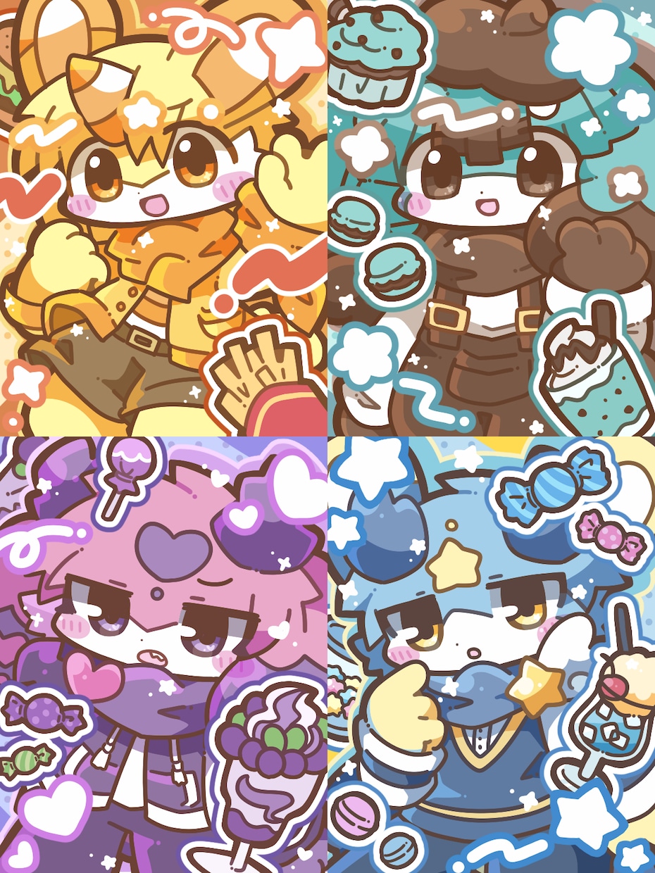 かわいい絵柄で一枚絵描きます 使用用途自由！商用利用も可能です！ イメージ2
