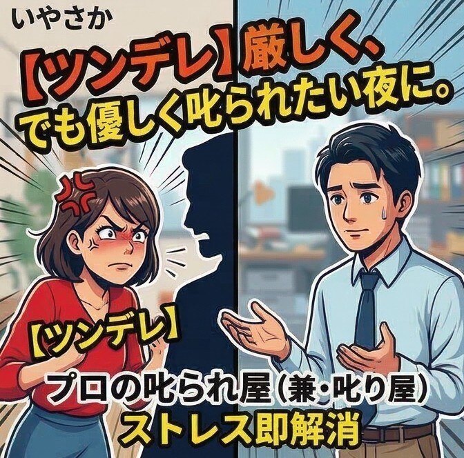 嫌なアイツに倍返し！私が代わりに叱られます 叱るも叱られるも自由自在！非日常の会話で心のデトックス！ イメージ6