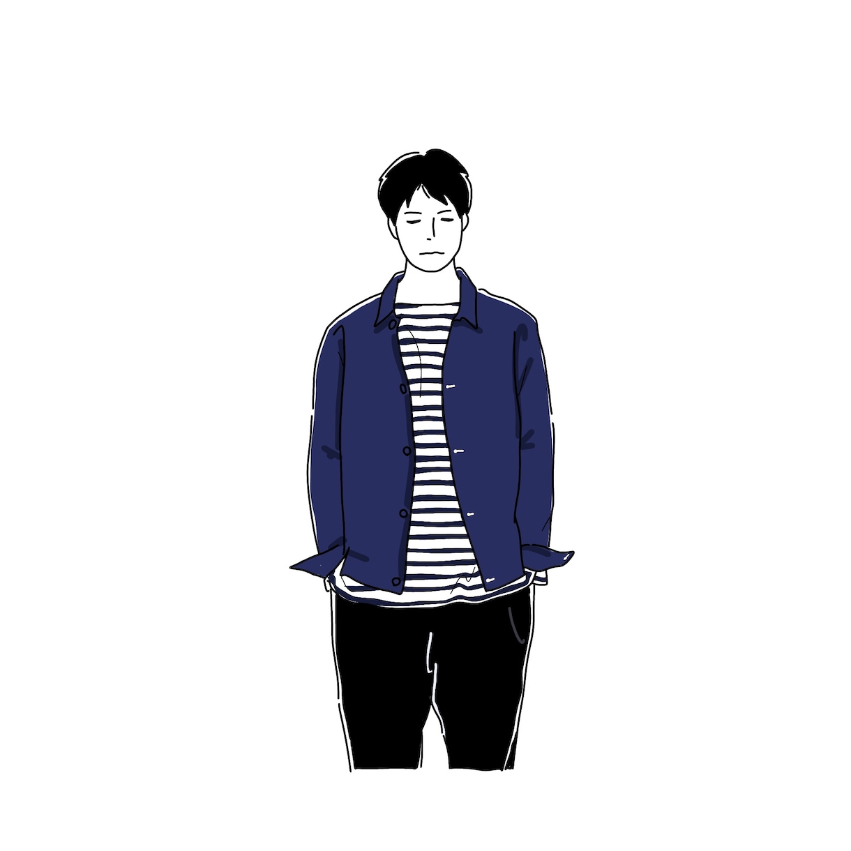 写真からゆるくてシンプルな似顔絵描きます SNSやLINEのアイコンにいかがですか？ イメージ1