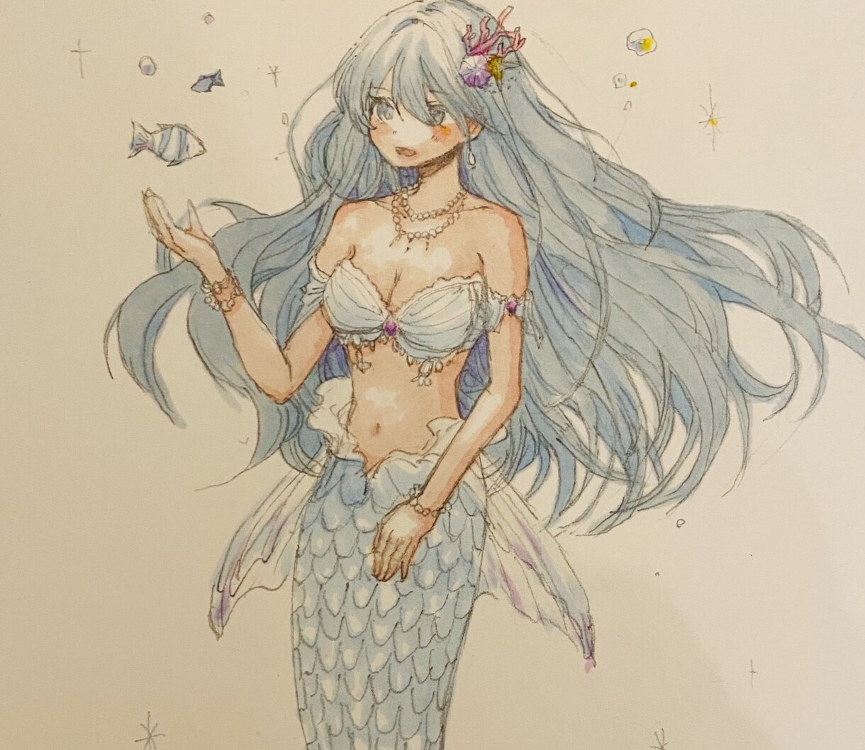 色紙にキャラクターを描きます オリジナルのキャラクターを作成して色紙に描きます！背景も可 イメージ1