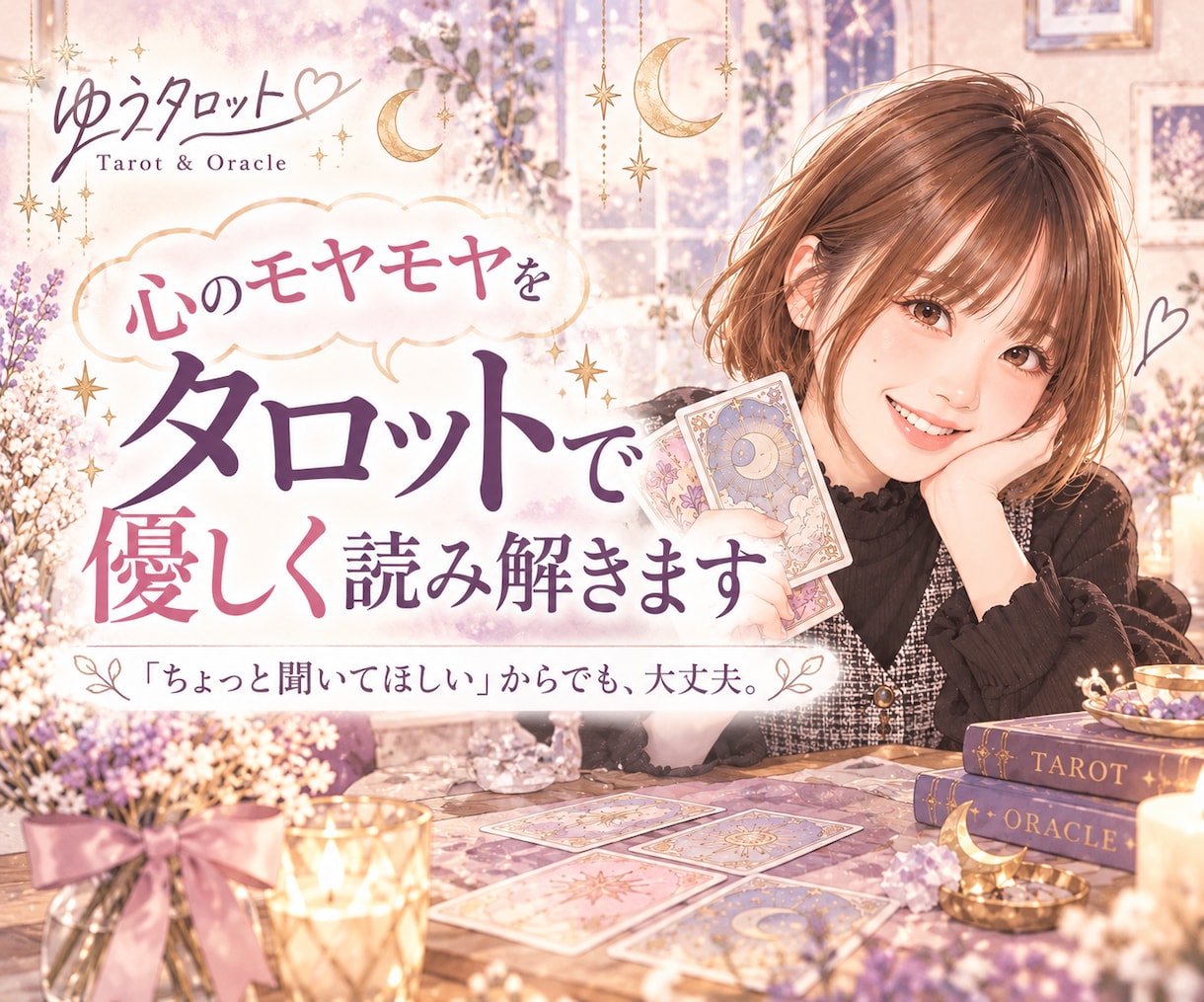 心のモヤモヤをタロットで優しく読み解きます 「ちょっと聞いてほしい」そんなお悩みも大歓迎です☺︎ イメージ1