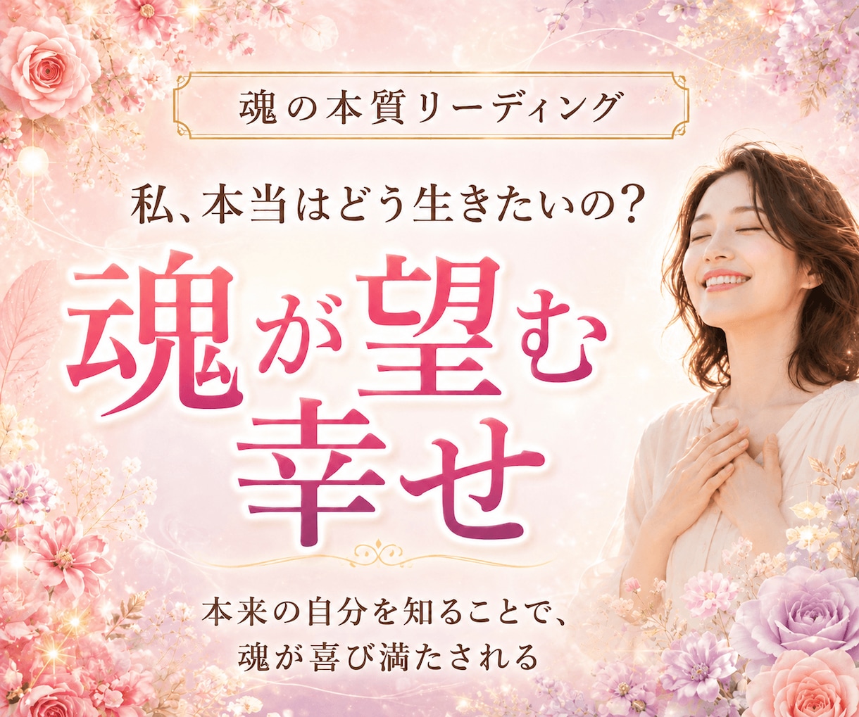 悩み浄化◆もう迷わないで♡魂が望む幸せ読み解きます 本来の自分を知り心を癒す◆本質リーディング＆3日間ヒーリング イメージ1