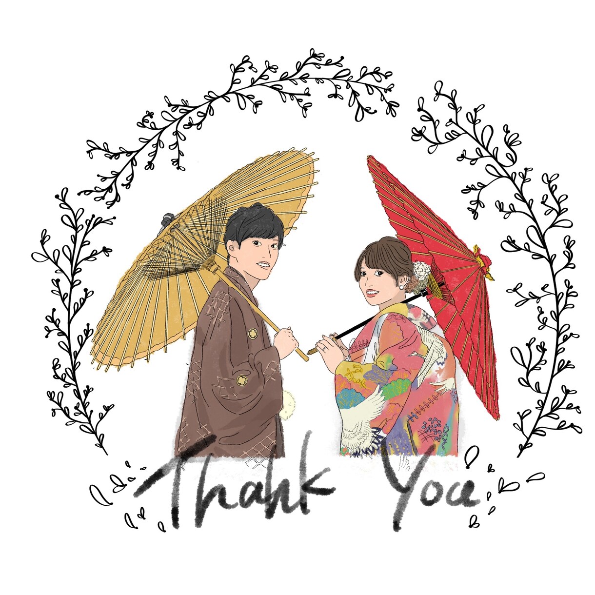 お写真からお洒落な雰囲気の似顔絵イラスト作成します シンプルな線画の似顔絵風イラストを作成します！ イメージ2