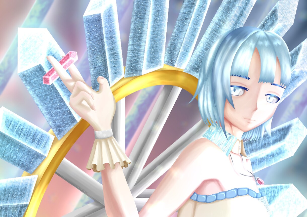厚塗りで1枚絵を描かせていただきます 自己流の芸術を提供します。　オリジナルキャラクター限定です。 イメージ1