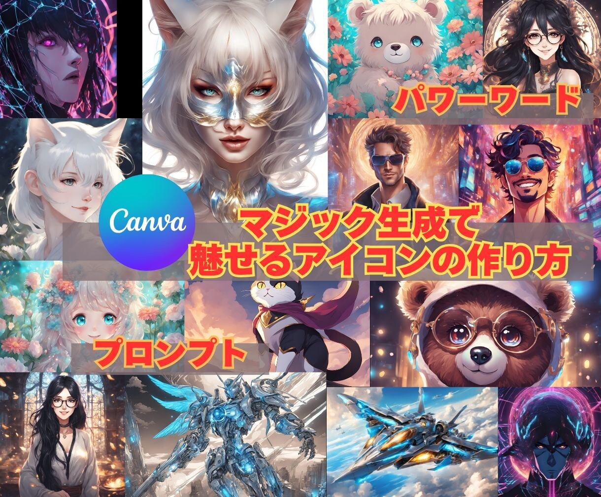 Canvaマジック生成でアイコンの作成法伝授します Canva愛用者必見！CanvaのAI画像生成も優秀ですよ！ イメージ1