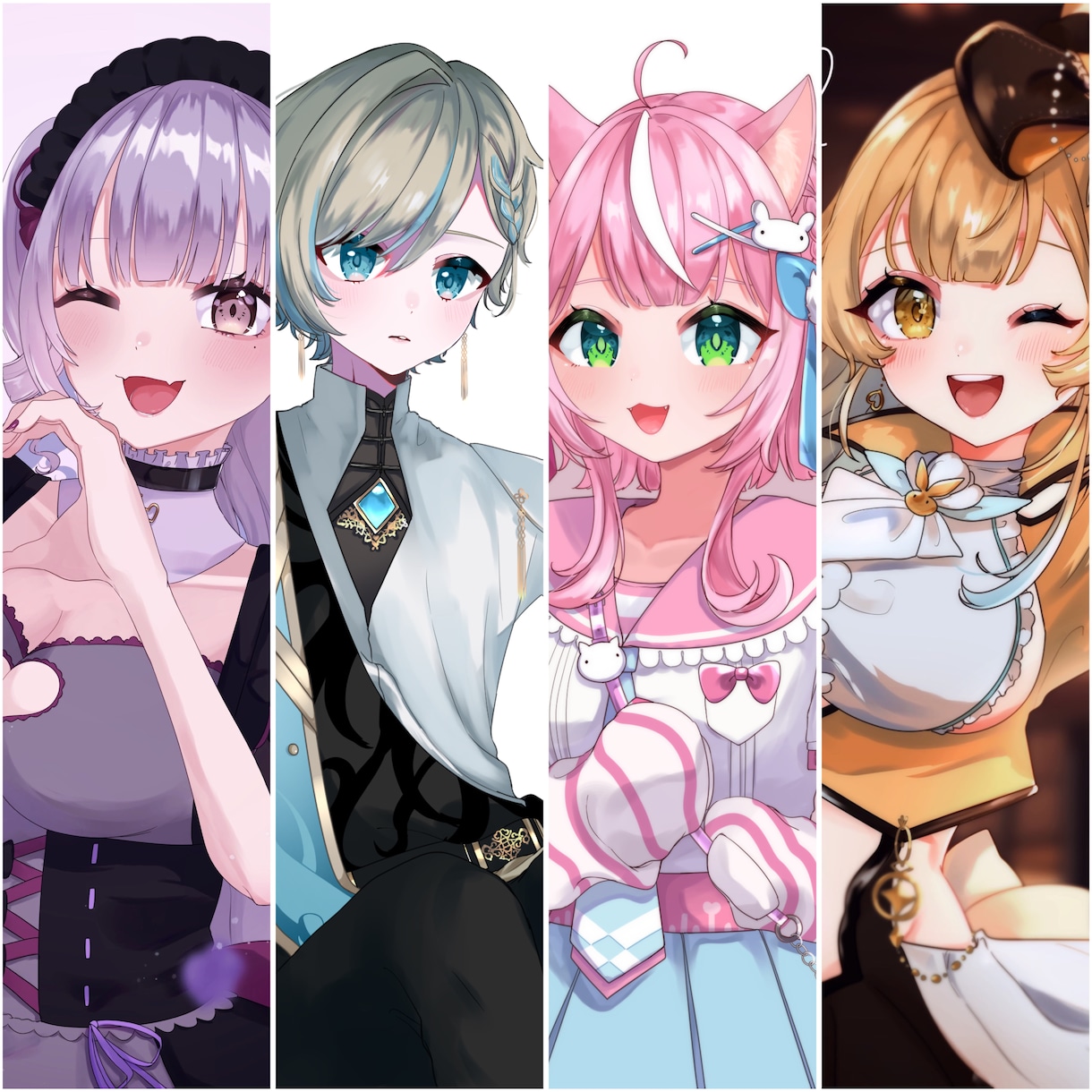 VTuber･Vライバー用立ち絵制作します サムネイルに！記念配信に！使いやすくてカワイイ♡ イメージ2