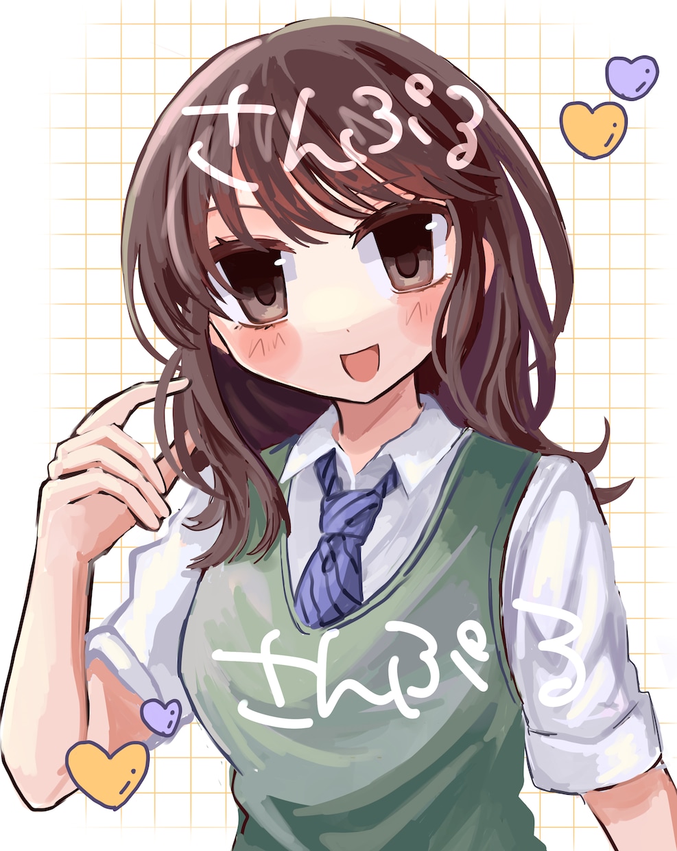 バストアップの女の子のイラストを描きます アイコンなどにご利用ください。 イメージ2