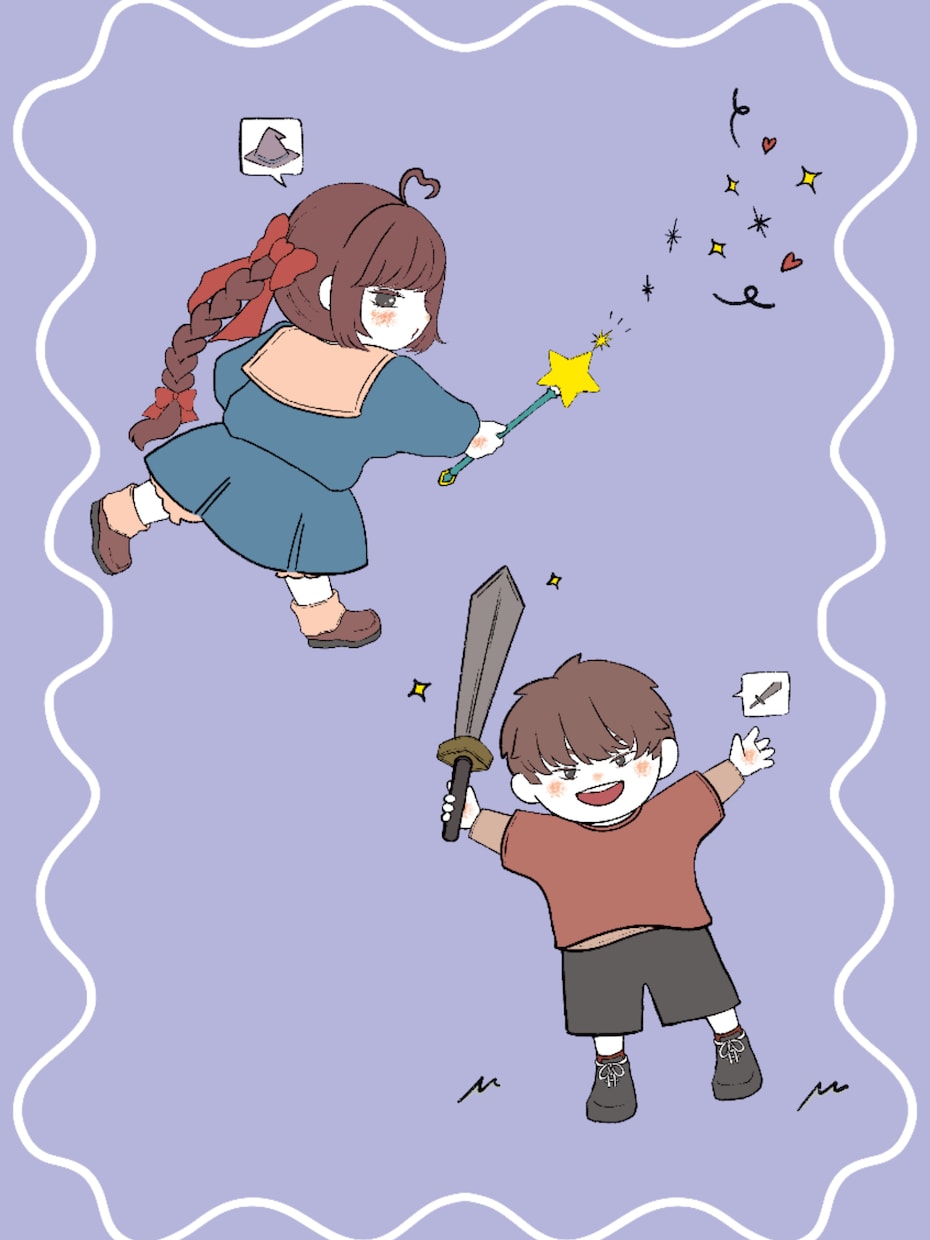 恋人や家族にゆるっと似た可愛い♡似顔絵を描きます フリーハンドでゆるっと似せた可愛い♡が沢山の似顔絵！ イメージ3