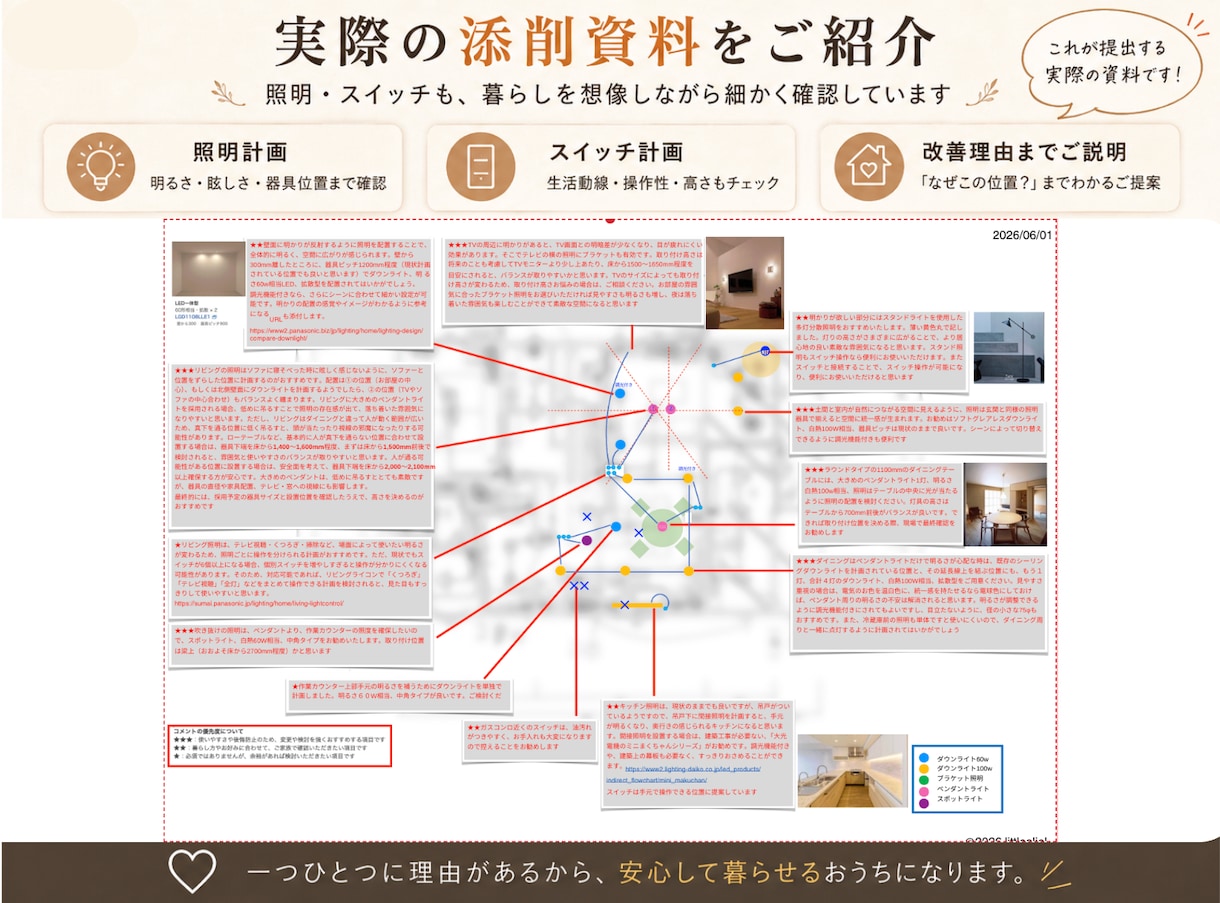 照明計画・電気図面をチェック✅1ヶ月サポートします IC歴20年｜新築・リフォーム電気図面のセカンドオピニオン イメージ5