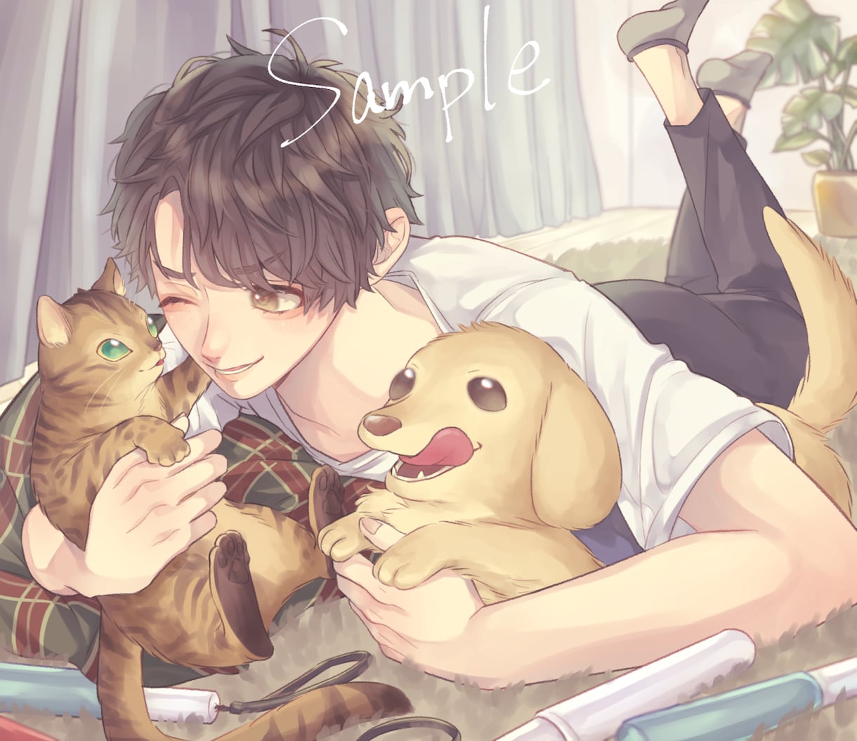 暖かく透明感溢れる魅力的なイラストお描きします アイコンや動画用、プレゼントにも！丁寧に制作します イメージ7