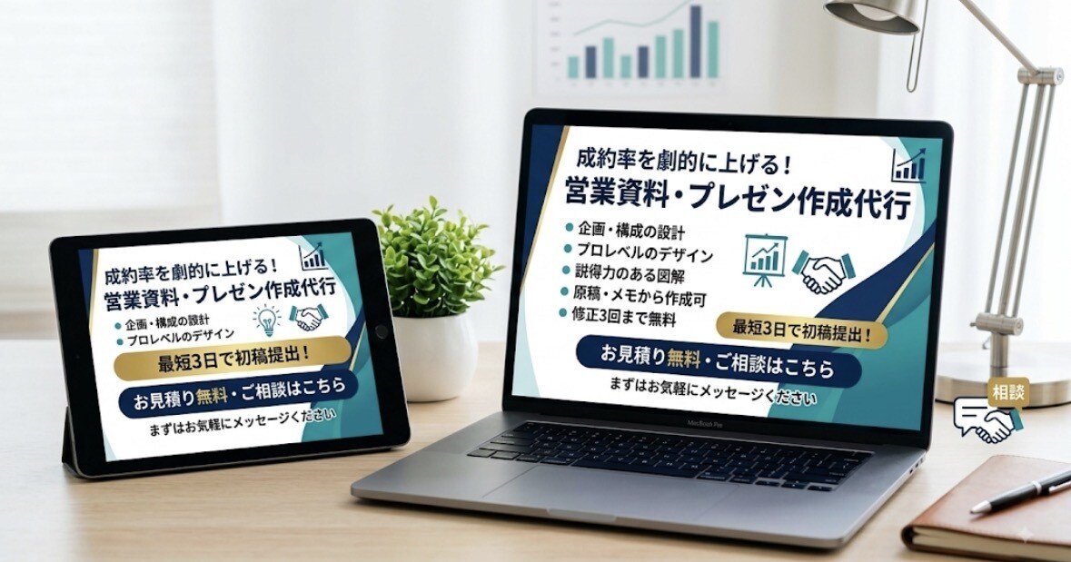 成約率が上がる営業資料・パワポを制作します 元営業が売れる構成とデザインで作成します イメージ1
