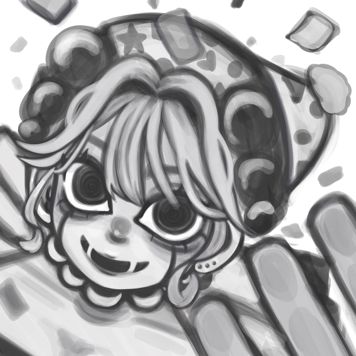 お好みのバストアップイラストSNS等を描きます SNSアイコンやサムネ、背景等のイラストを描きます！ イメージ4