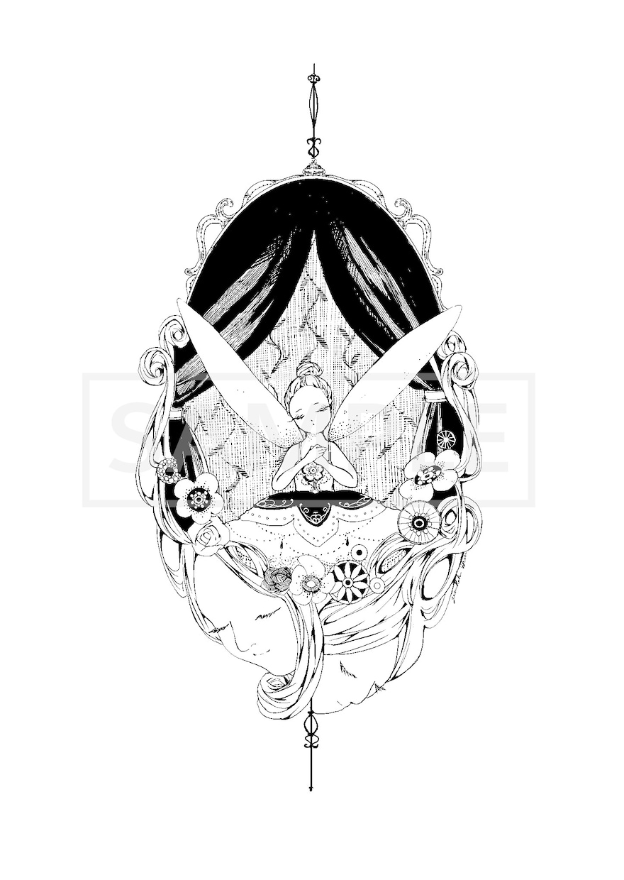 挿絵など！幻想的なモノクロイラスト描きます 幻想的で夢のようなイラストを描きます イメージ5