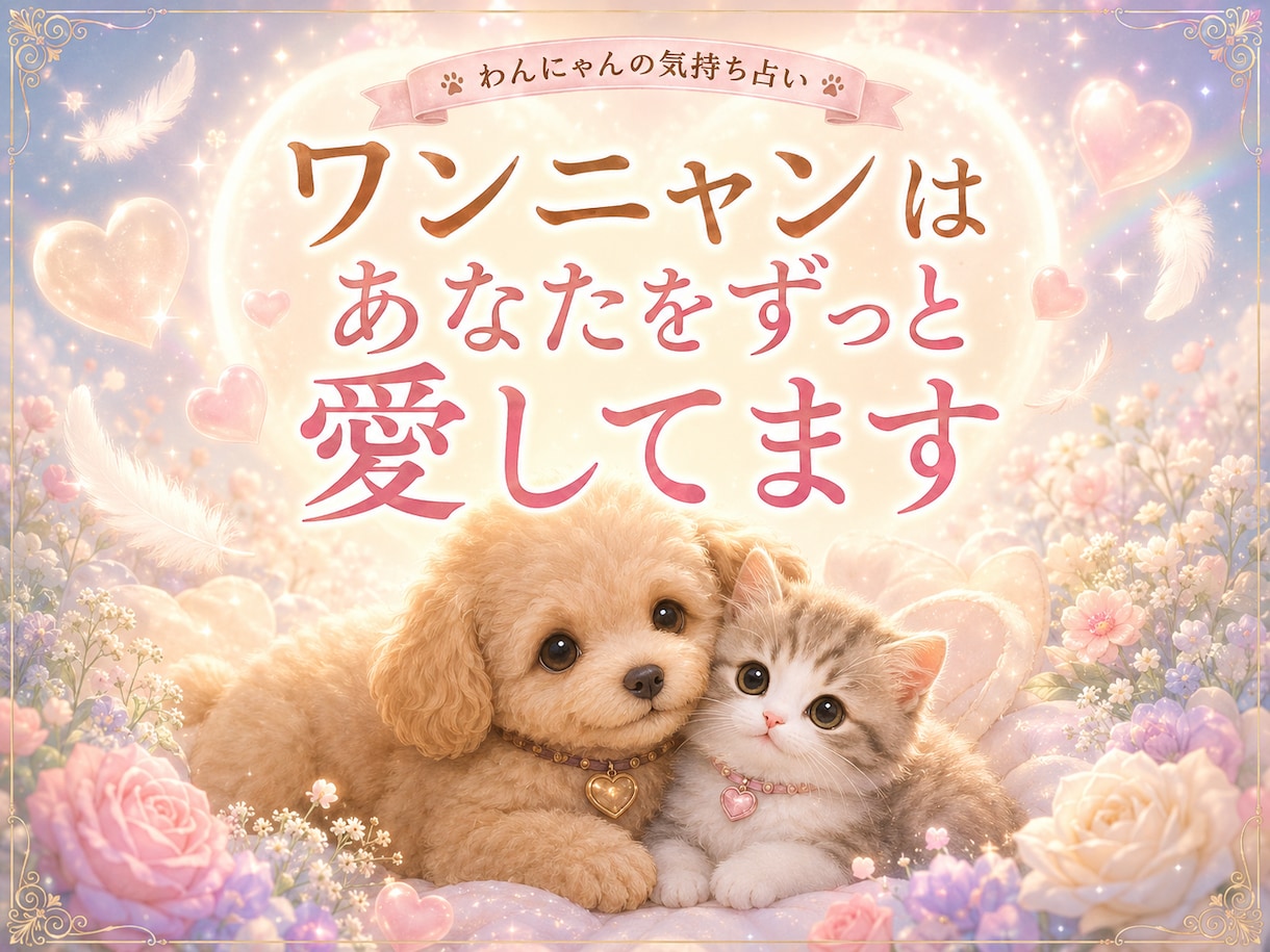 わんにゃんに謝りたい　聞きたい事伝えたい事承ります 保護犬猫と暮らす霊視占い師が、わんにゃんと魂のセッション イメージ2