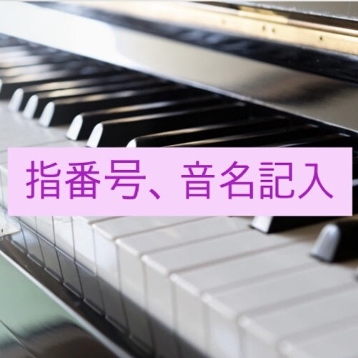 指番号、音名記入いたします 弾きたい曲が今よりも弾きやすくなります！♪ イメージ1