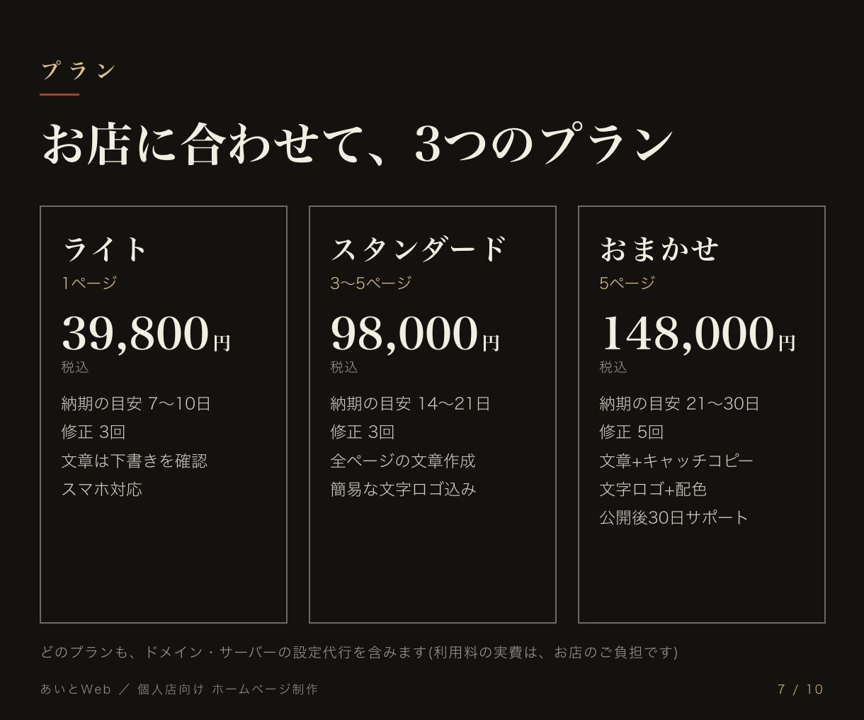 HPで、お店の想いを一緒に届けます 分からなくても大丈夫。費用も進め方も、先にお伝えします イメージ6