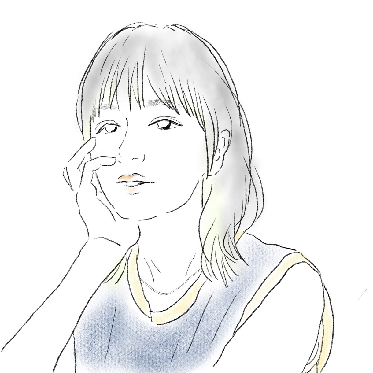 ご希望の写真から人物イラストを制作します やわらかくおしゃれな雰囲気、アイコン・ヘッダーなどに！ イメージ4