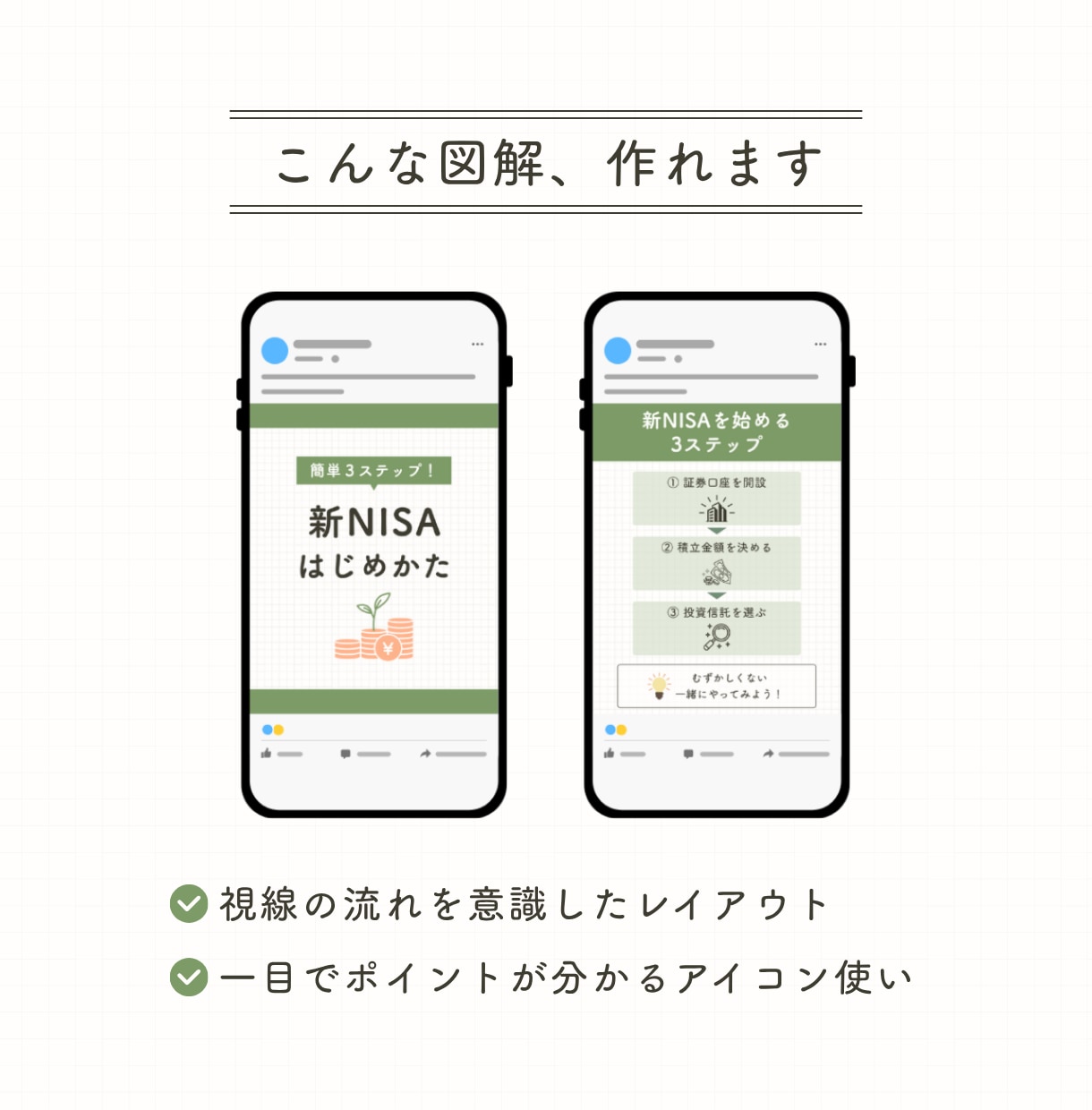 Instagram投稿を分かりやすい図解で作ります オールジャンル対応｜難しい情報もわかりやすい図解に イメージ3