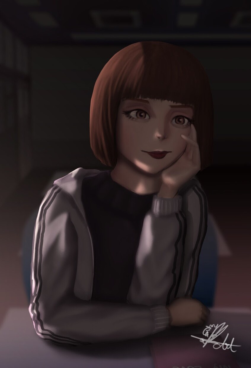 似顔絵を描いています セミリアル絵、カップルにイラスト イメージ1