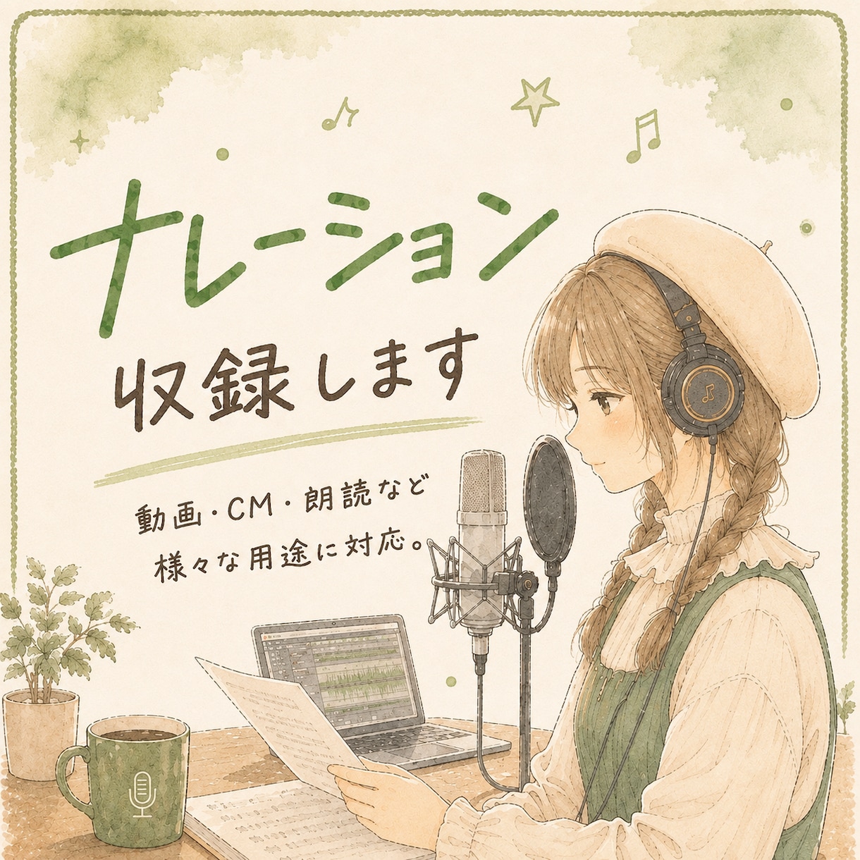 ナレーション・朗読・キャラボイス承ります YouTube・動画・創作作品に、あなたの文章へ声を届けます イメージ1