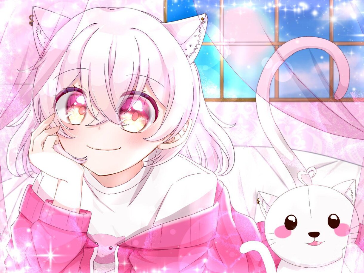 キラキラなイラスト描きます アイコン、1枚絵等！！ご希望に沿ったイラストを制作します！ イメージ1