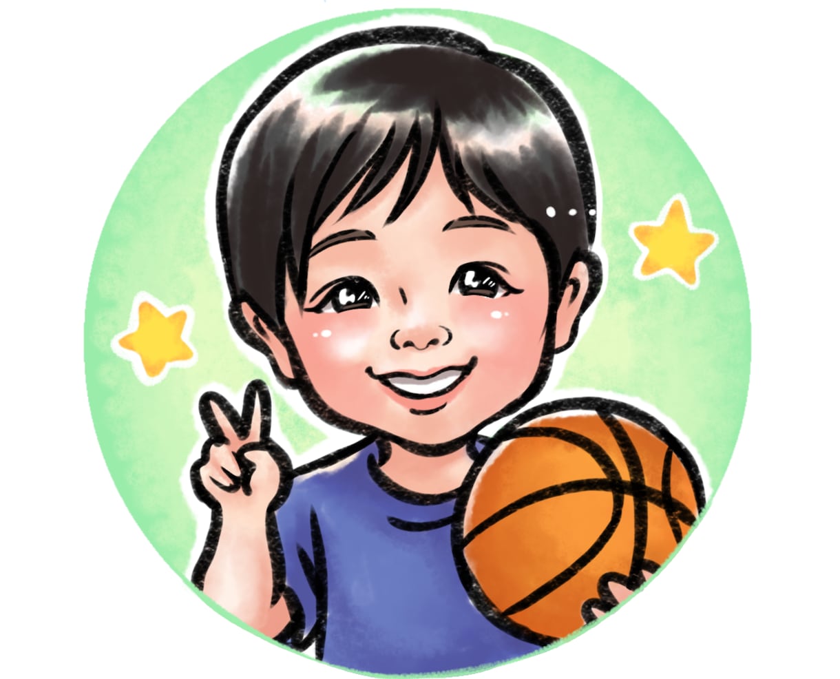 お子様の似顔絵アイコンをお作りします LINEに♡写真ではなく我が子らしい似顔絵アイコンに イメージ4