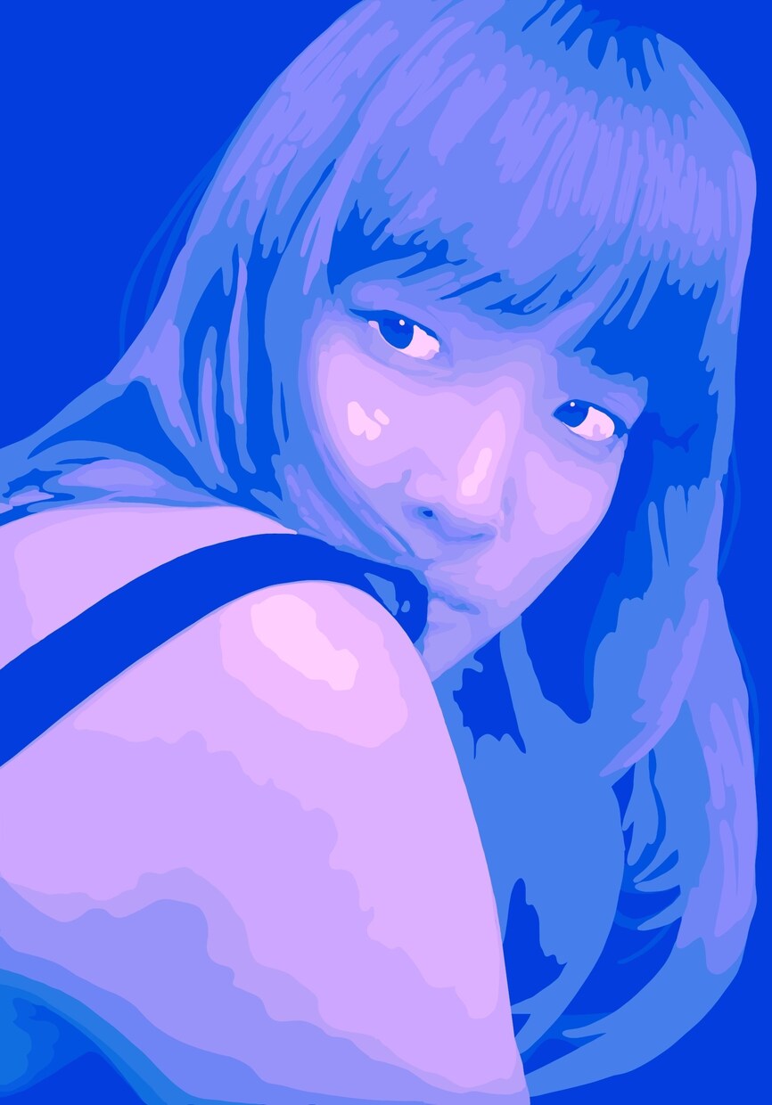 普通と違う似顔絵を描きます あなたの好きな色を一色から使って描きます。 イメージ7