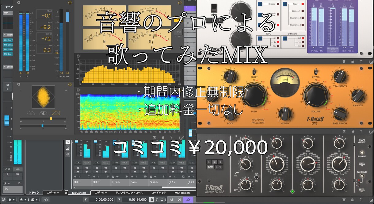 現役エンジニアが担当高品質な歌ってみたMIXします 期間内修正無制限/追加料金なし!あなたの理想の音に仕上げます イメージ1
