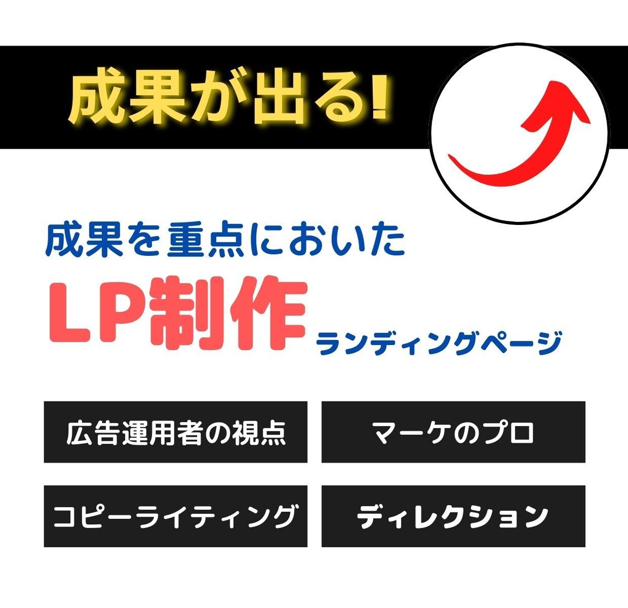 成果が上がるLPを制作します 広告運用の専門家の視点でLP制作を行います イメージ1