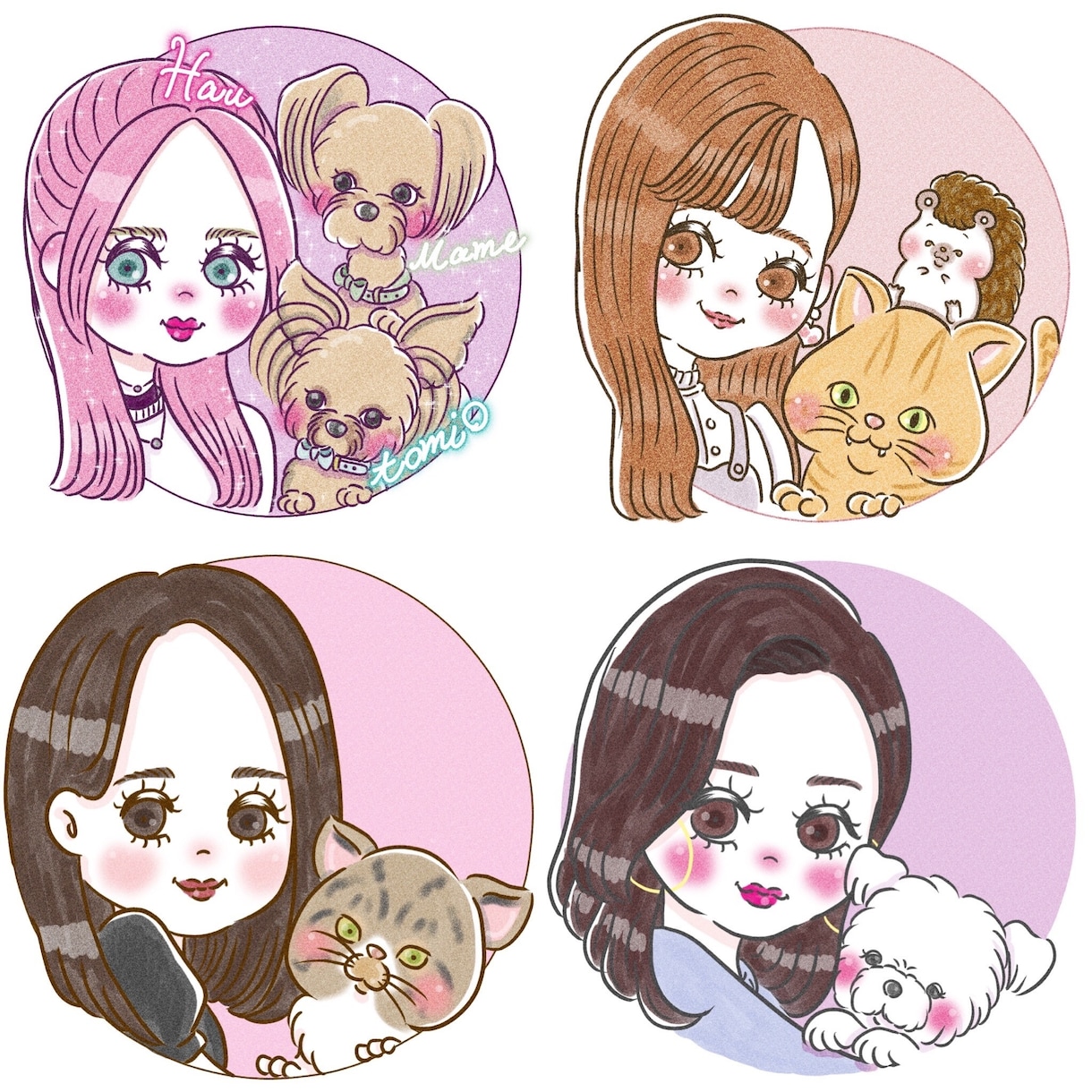 SNSのアイコン用似顔絵描きます SNSのアイコン用に可愛いイラスト描きます！ イメージ6